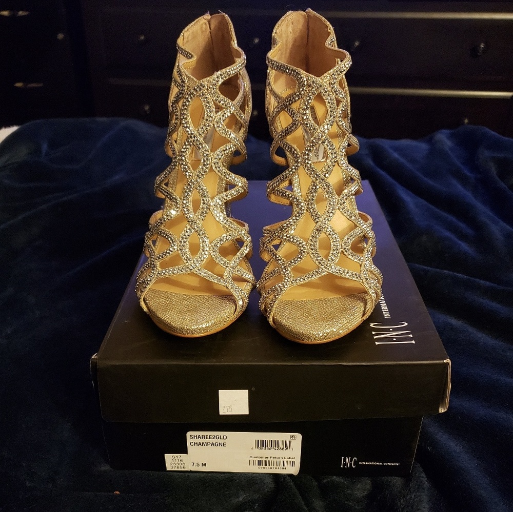 I.N.C. Women's Sharee High Heel Rhinestone Evening